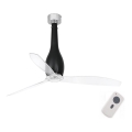 FARO 32003 - Plafonski ventilator ETERFAN crni/prozirni, prečnik 128 cm + daljinski upravljač
