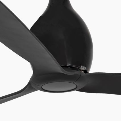 FARO 32030 - Plafonski ventilator MINI ETERFAN crno pr. 128 cm + Daljinski upravljač