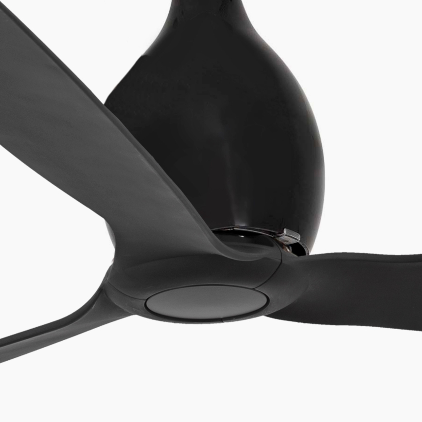 FARO 32030 - Plafonski ventilator MINI ETERFAN crno pr. 128 cm + Daljinski upravljač
