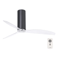 FARO 32035 - Plafonski ventilator TUBE FAN crna/prozirna prečnik 128 cm + daljinski upravljač