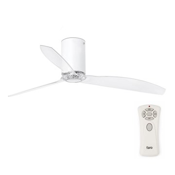 FARO 32039 - Stropni ventilator MINI TUBE VENTIL, proziran, prečnik 128 cm + daljinski upravljač
