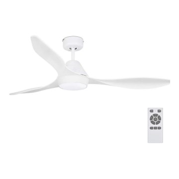 FARO 33346 - LED Plafonski ventilator POLARIS LED/18W/230V bela pr. 132 cm + Daljinski upravljač