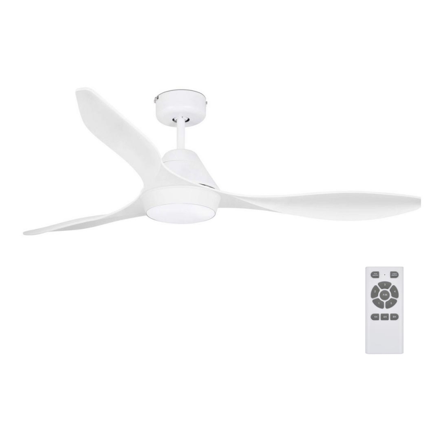 FARO 33346 - LED Plafonski ventilator POLARIS LED/18W/230V bela pr. 132 cm + Daljinski upravljač