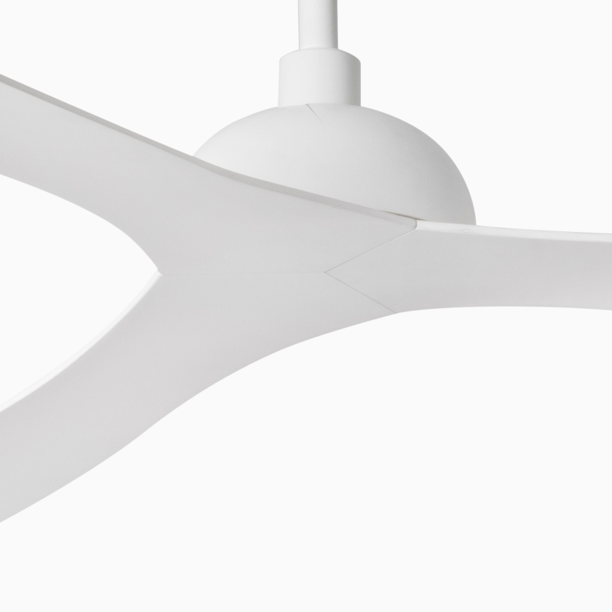 FARO 33446WT - Plafonski ventilator GOTLAND L bela pr. 132 cm Wi-Fi Tuya + Daljinski upravljač