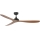 FARO 33447WT - Plafonski ventilator GOTLAND L braon/crno pr. 132 cm Wi-Fi Tuya + Daljinski upravljač
