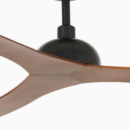 FARO 33447WT - Plafonski ventilator GOTLAND L braon/crno pr. 132 cm Wi-Fi Tuya + Daljinski upravljač