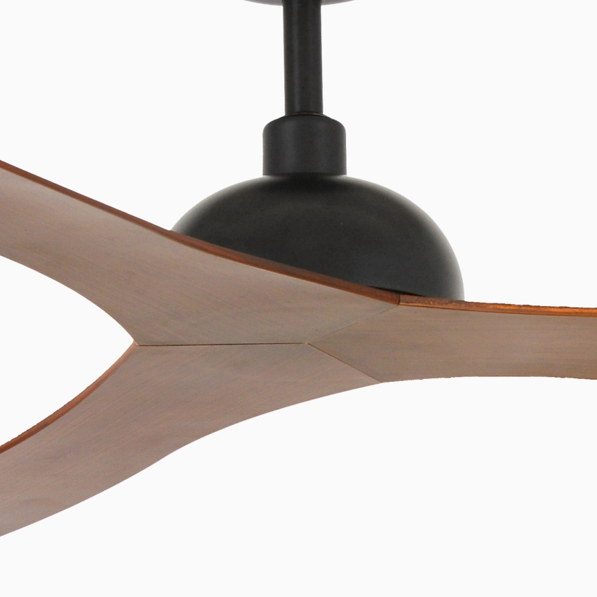 FARO 33447WT - Plafonski ventilator GOTLAND L braon/crno pr. 132 cm Wi-Fi Tuya + Daljinski upravljač