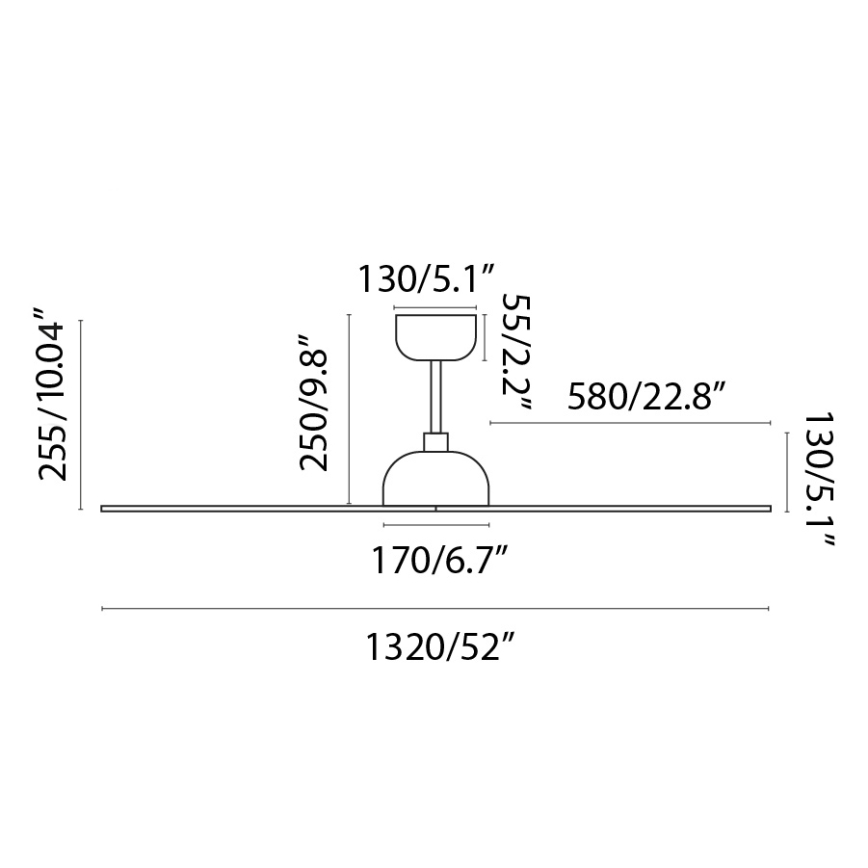FARO 33447WT - Plafonski ventilator GOTLAND L braon/crno pr. 132 cm Wi-Fi Tuya + Daljinski upravljač