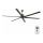 FARO 33462A - Plafonski ventilator ANDROS XL, braon, prečnik 213 cm + daljinski upravljač