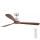 FARO 33464DC - Plafonski ventilator LANTAU XL braon/mat krom pr. 168 cm + Daljinski upravljač