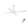FARO 33480 - Plafonski ventilator TYPHOON IP44 pr. 130 cm bela + Daljinski upravljač