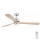FARO 33505DC - LED Plafonski ventilator LANTAU XL LED/15W/230V drvo/mat krom pr. 168 cm + Daljinski upravljač