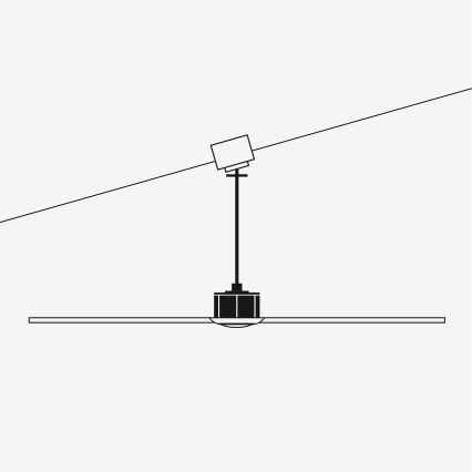 FARO 33509DC - Plafonski ventilator MINI LANTAU mat krom/drvo pr. 107 cm + Daljinski upravljač