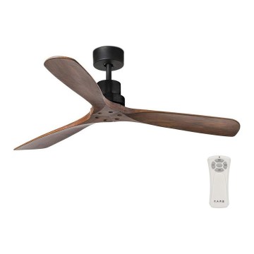 FARO 33516DC - Plafonski ventilator LANTAU crna/braon, prečnik 132 cm + daljinski upravljač