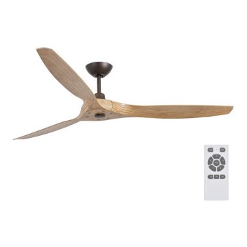 FARO 33519 - Plafonski ventilator MOREA, braon, prečnik 152 cm + daljinski upravljač