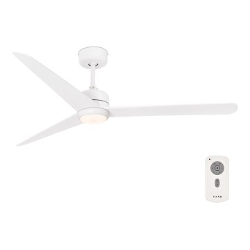 FARO 33722 - LED Plafonski ventilator NU LED/18W/230V bela pr. 132 cm + Daljinski upravljač