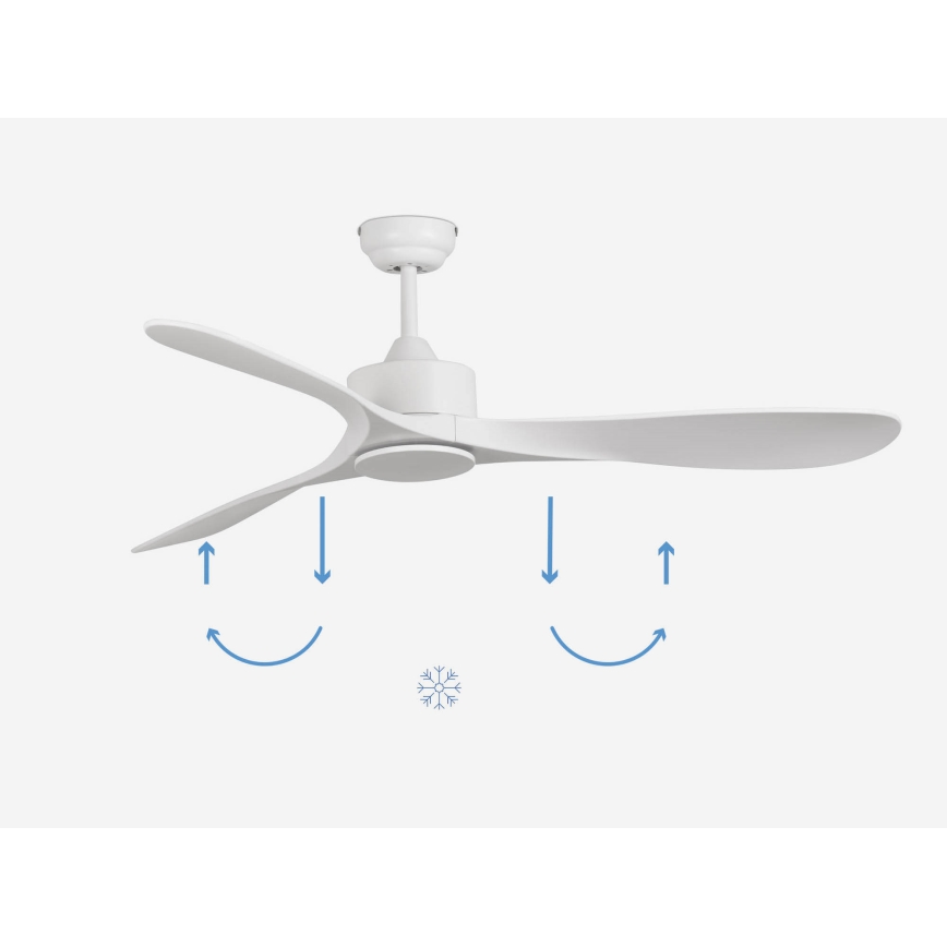 FARO 33750DC - Plafonski ventilator LUZON L bela + Daljinski upravljač
