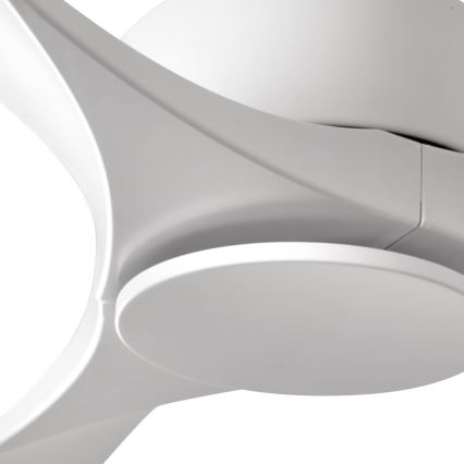 FARO 33750DCWT - Plafonski ventilator LUZON L bela pr. 132 cm Wi-Fi Tuya + Daljinski upravljač