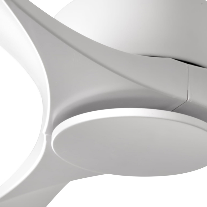 FARO 33750DCWT - Plafonski ventilator LUZON L bela pr. 132 cm Wi-Fi Tuya + Daljinski upravljač