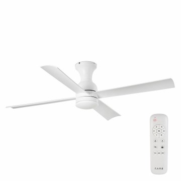 FARO 33756 - LED plafonski ventilator FRASER LED/16W/230V bela prečnika 120 cm + daljinski upravljač