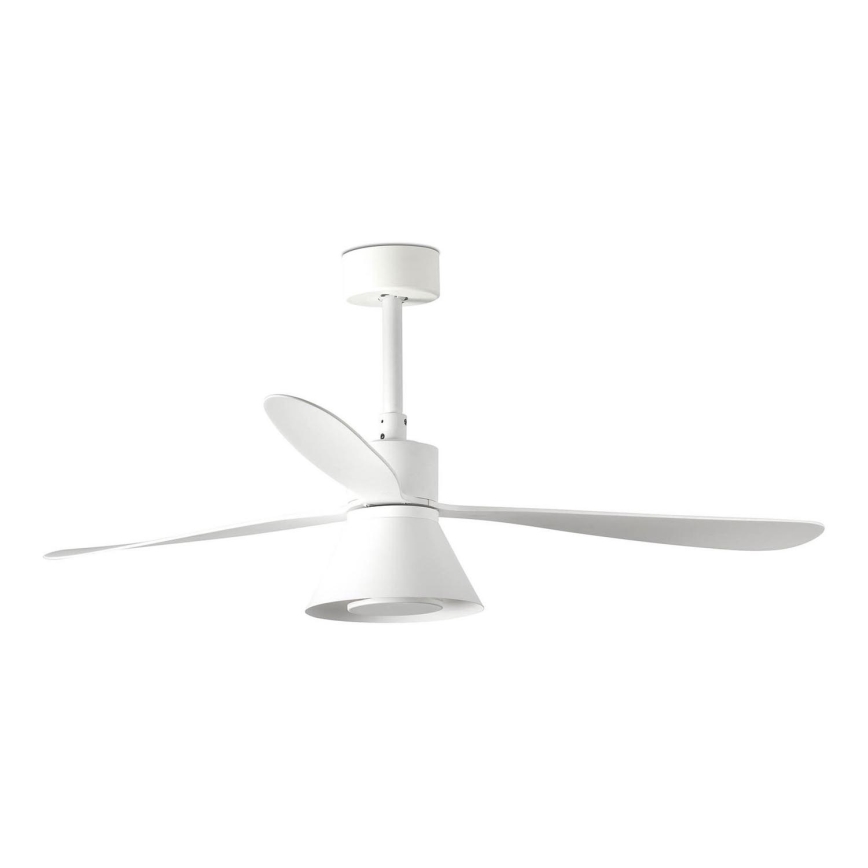 FARO 33760WT-22 - LED Prigušivi plafonski ventilator AMELIA L CONE LED/20W/230V 2700/3500/5000K bela pr. 132 cm Wi-Fi Tuya + Daljinski upravljač