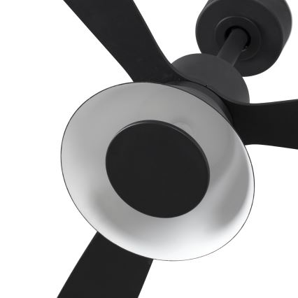 FARO 33761WT-23 - LED Prigušivi plafonski ventilator AMELIA L CONE LED/20W/230V 2700/3500/5000K crno pr. 132 cm Wi-Fi Tuya + Daljinski upravljač
