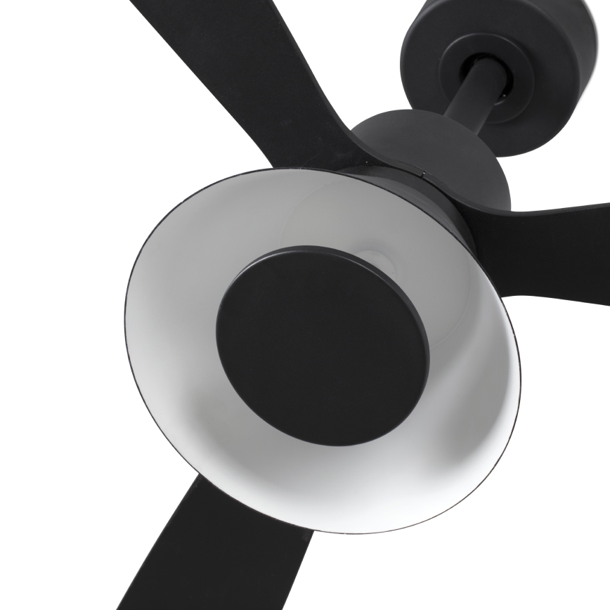 FARO 33761WT-23 - LED Prigušivi plafonski ventilator AMELIA L CONE LED/20W/230V 2700/3500/5000K crno pr. 132 cm Wi-Fi Tuya + Daljinski upravljač