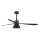 FARO 33761WT-23 - LED Prigušivi plafonski ventilator AMELIA L CONE LED/20W/230V 2700/3500/5000K crno pr. 132 cm Wi-Fi Tuya + Daljinski upravljač