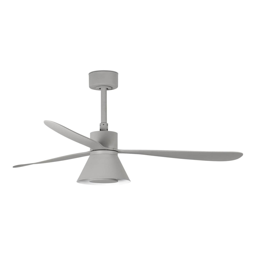 FARO 33762WT-24 - LED Prigušivi plafonski ventilator AMELIA L CONE LED/20W/230V 2700/3500/5000K sivo pr. 132 cm Wi-Fi Tuya + Daljinski upravljač