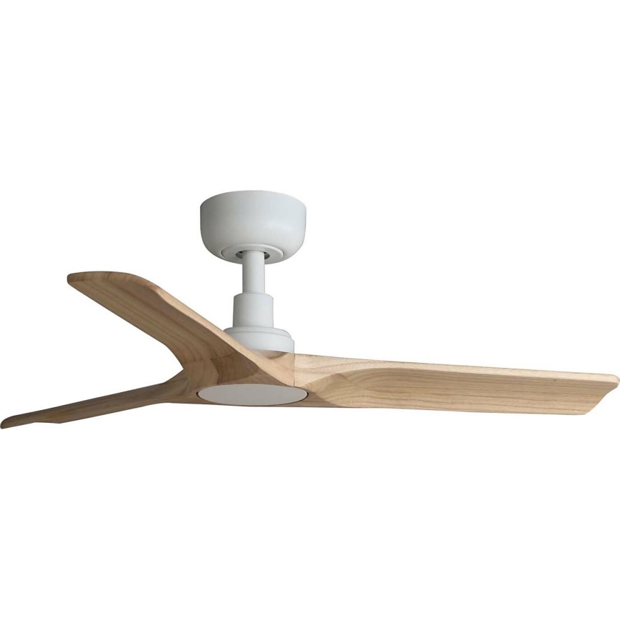 FARO 33805WT - Plafonski ventilator HEYWOOD S drvo/bela pr. 90 cm Wi-Fi Tuya + Daljinski upravljač