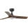 FARO 33806WT-1TW - LED Prigušivi plafonski ventilator HEYWOOD S LED/10W/230V 2700/4000/6000K drvo/crno pr. 90 cm Wi-Fi Tuya + Daljinski upravljač