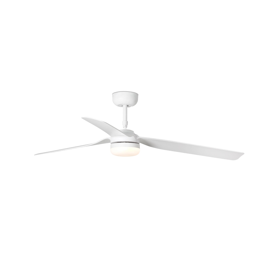 FARO 33814WT-20 - LED Prigušivi plafonski ventilator PUNT M LED/18W/230V 3000/4200/6500K bela pr. 132 cm Wi-Fi Tuya + Daljinski upravljač