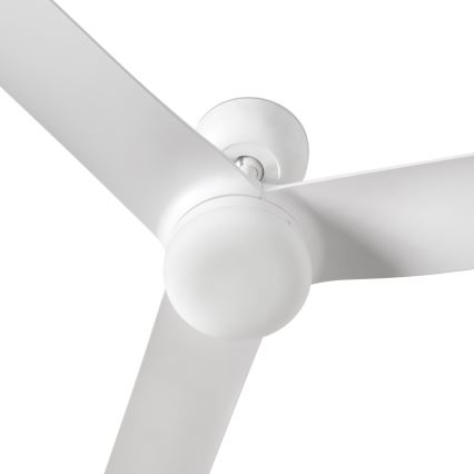 FARO 33814WT-20 - LED Prigušivi plafonski ventilator PUNT M LED/18W/230V 3000/4200/6500K bela pr. 132 cm Wi-Fi Tuya + Daljinski upravljač