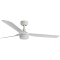 FARO 33814WT-20 - LED prigušiva plafonski ventilator PUNT M LED/18W/230V 3000/4200/6500K bela prečnik 132 cm Wi-Fi Tuya + daljinski upravljač
