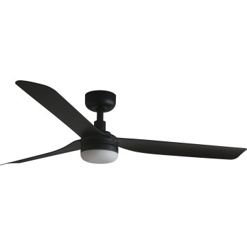 FARO 33815WT-21 - LED plafonski ventilator PUNT M (prigušiva) LED/18W/230V 3000/4200/6500K crna prečnik 132 cm Wi‑Fi Tuya + daljinsko upravljanje