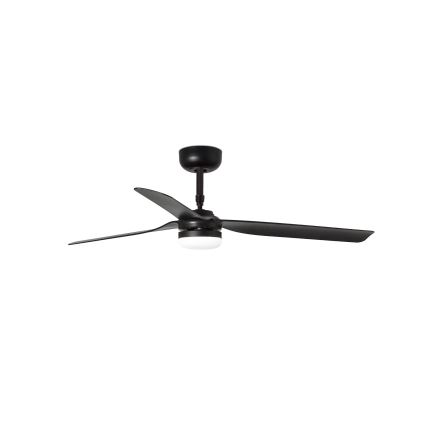 FARO 33815WT-21 - LED Prigušivi plafonski ventilator PUNT M LED/18W/230V 3000/4200/6500K crno pr. 132 cm Wi-Fi Tuya + Daljinski upravljač