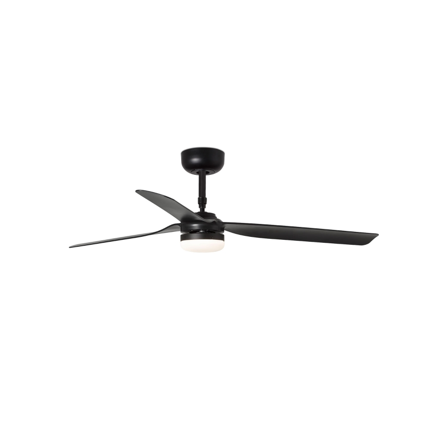 FARO 33815WT-21 - LED Prigušivi plafonski ventilator PUNT M LED/18W/230V 3000/4200/6500K crno pr. 132 cm Wi-Fi Tuya + Daljinski upravljač