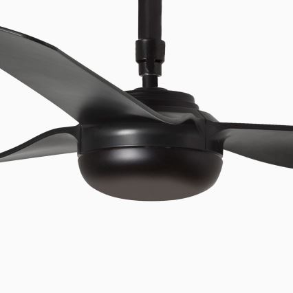 FARO 33815WT - Plafonski ventilator PUNT M crno pr. 132 cm Wi-Fi Tuya + Daljinski upravljač