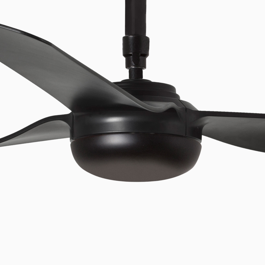 FARO 33815WT - Plafonski ventilator PUNT M crno pr. 132 cm Wi-Fi Tuya + Daljinski upravljač