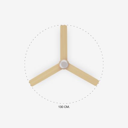 FARO 33816-20 - LED Plafonski ventilator PUNT LED/18W/230V Wi-Fi braon/crno + Daljinski upravljač