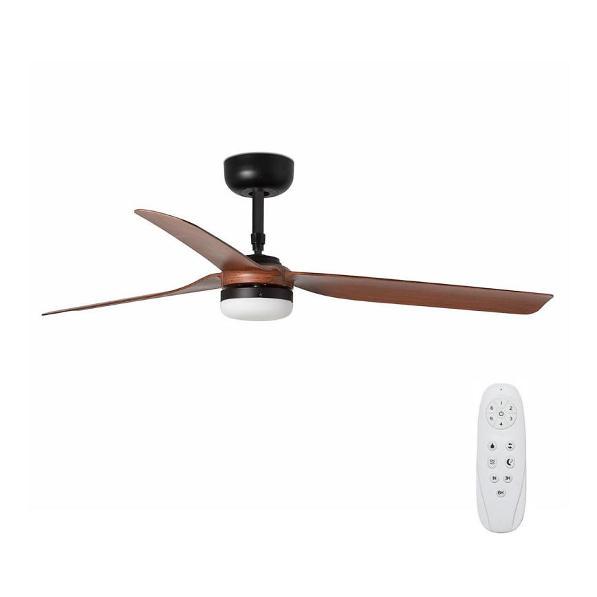 FARO 33817-21 - LED Plafonski ventilator PUNT LED/24W/230V 3000/4000/6500K braon/crno + Daljinski upravljač