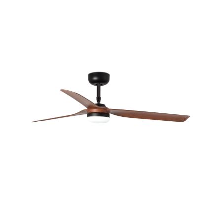 FARO 33817WT-21 - LED Prigušivi plafonski ventilator PUNT M LED/18W/230V braon/crno pr. 132 cm Wi-Fi Tuya + Daljinski upravljač