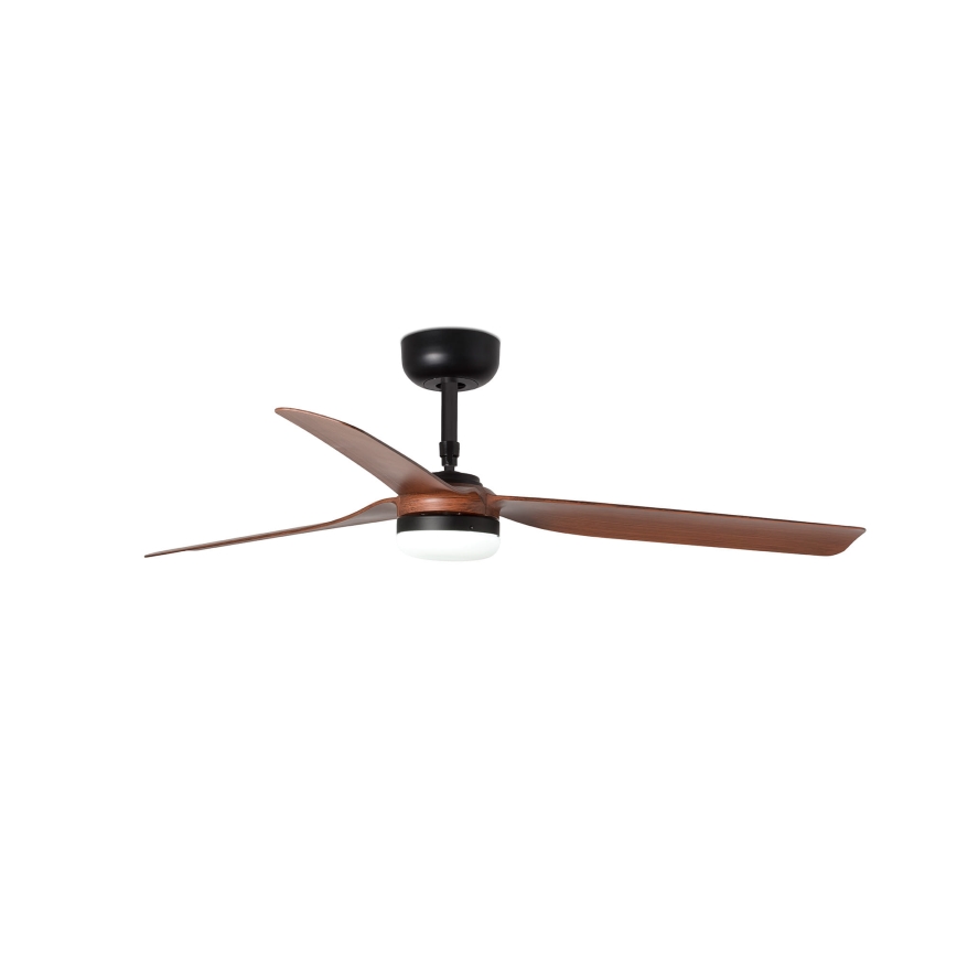 FARO 33817WT-21 - LED Prigušivi plafonski ventilator PUNT M LED/18W/230V braon/crno pr. 132 cm Wi-Fi Tuya + Daljinski upravljač