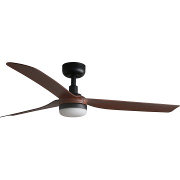 FARO 33817WT-21 - PUNT M LED prigušiva plafonski ventilator LED/18W/230V braon/crna prečnik 132 cm Wi-Fi Tuya + daljinski upravljač