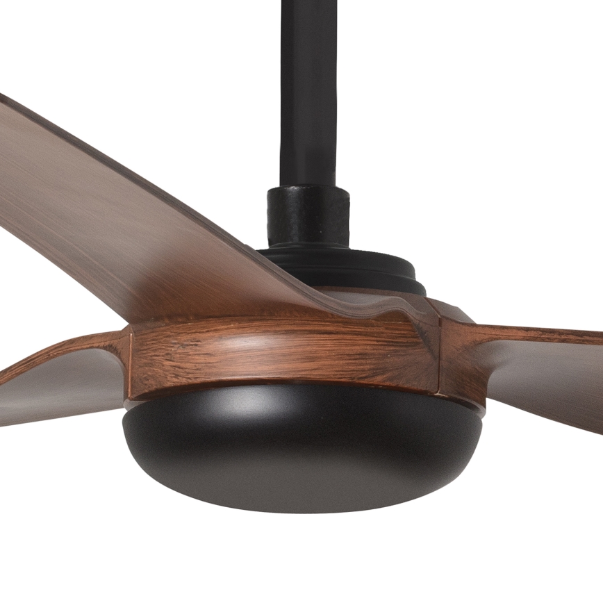 FARO 33817WT - Plafonski ventilator PUNT M braon/crno pr. 132 cm Wi-Fi Tuya + Daljinski upravljač