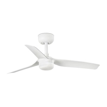 FARO 33820-1TW - LED plafonski ventilator sa prigušivačem MINI PUNT sa LED/10W 2700/4000/6000K, beo, prečnik 90 cm + daljinski upravljač