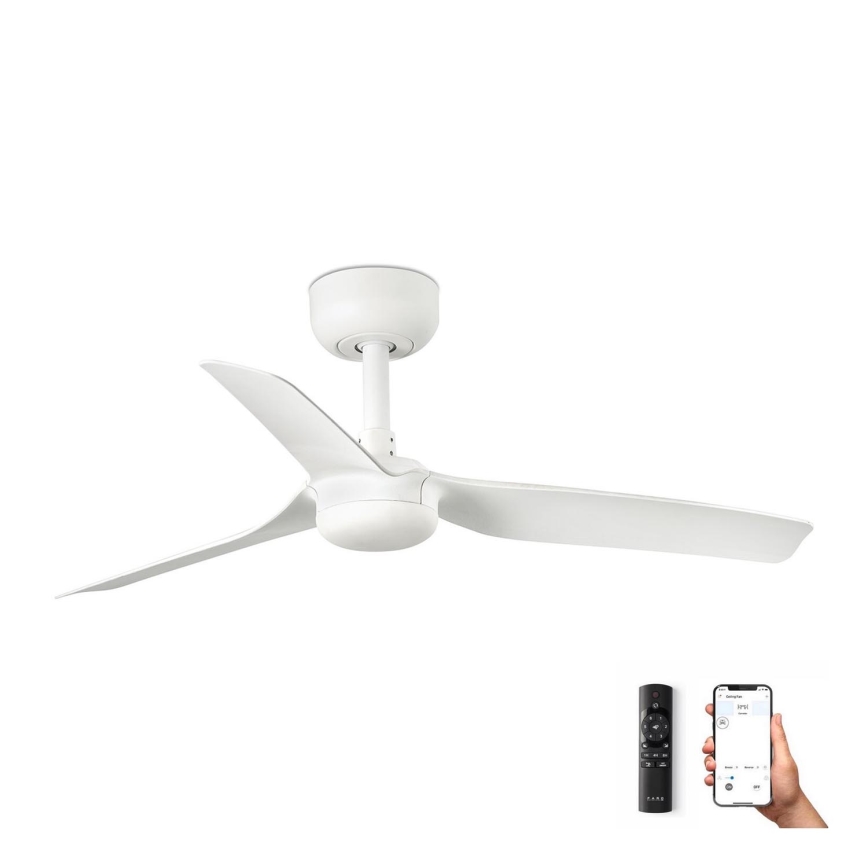 FARO 33820WP - Plafonski ventilator MINI PUNT S bela pr. 90 cm SMART + Daljinski upravljač