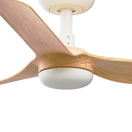 FARO 33821WT - Plafonski ventilator MINI PUNT S braon/bela pr. 90 cm Wi-Fi Tuya + Daljinski upravljač