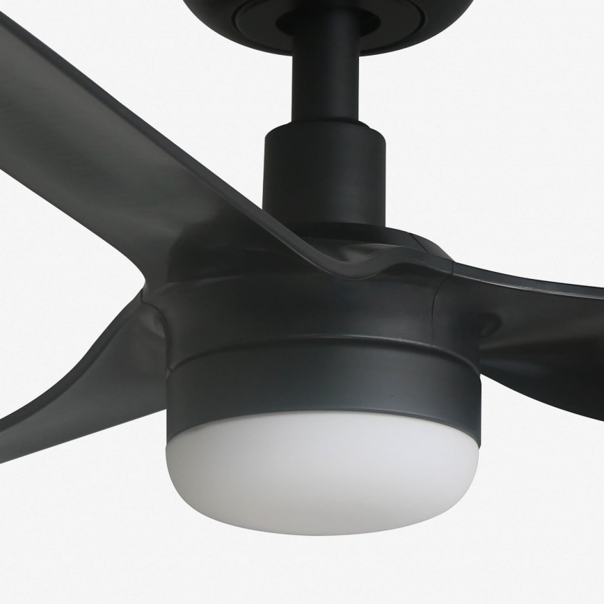 FARO 33822WT-1TW - LED Prigušivi plafonski ventilator MINI PUNT S LED/10W/230V 2700/4000/6000K crno pr. 90 cm Wi-Fi Tuya + Daljinski upravljač