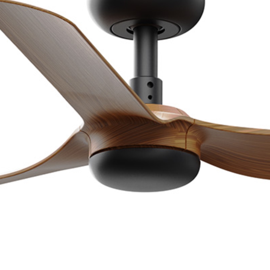 FARO 33823WT - Plafonski ventilator MINI PUNT S braon/crno pr. 90 cm Wi-Fi Tuya + Daljinski upravljač